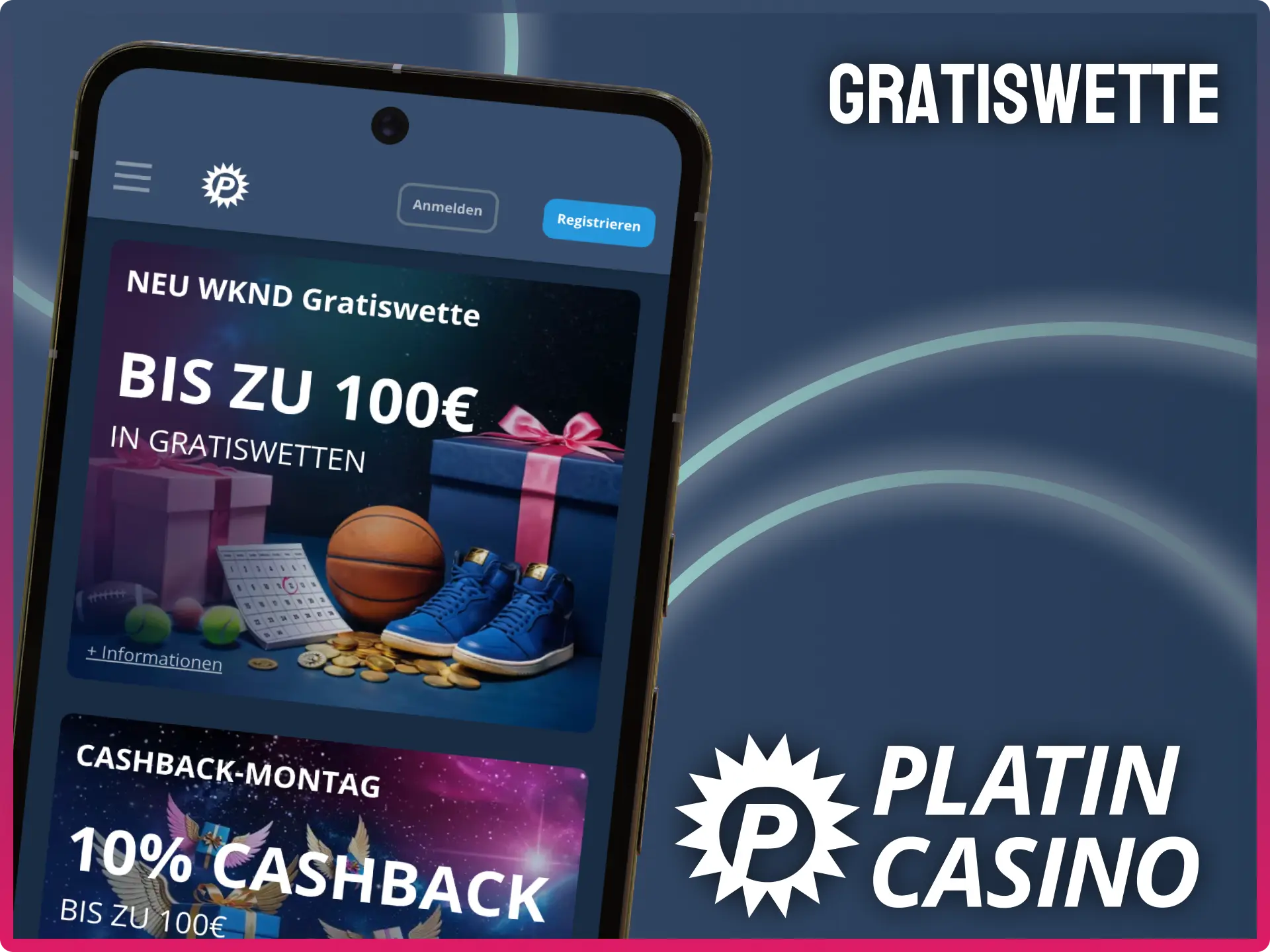 Gratiswette bei Platin Casino nutzen und auf Sport tippen.