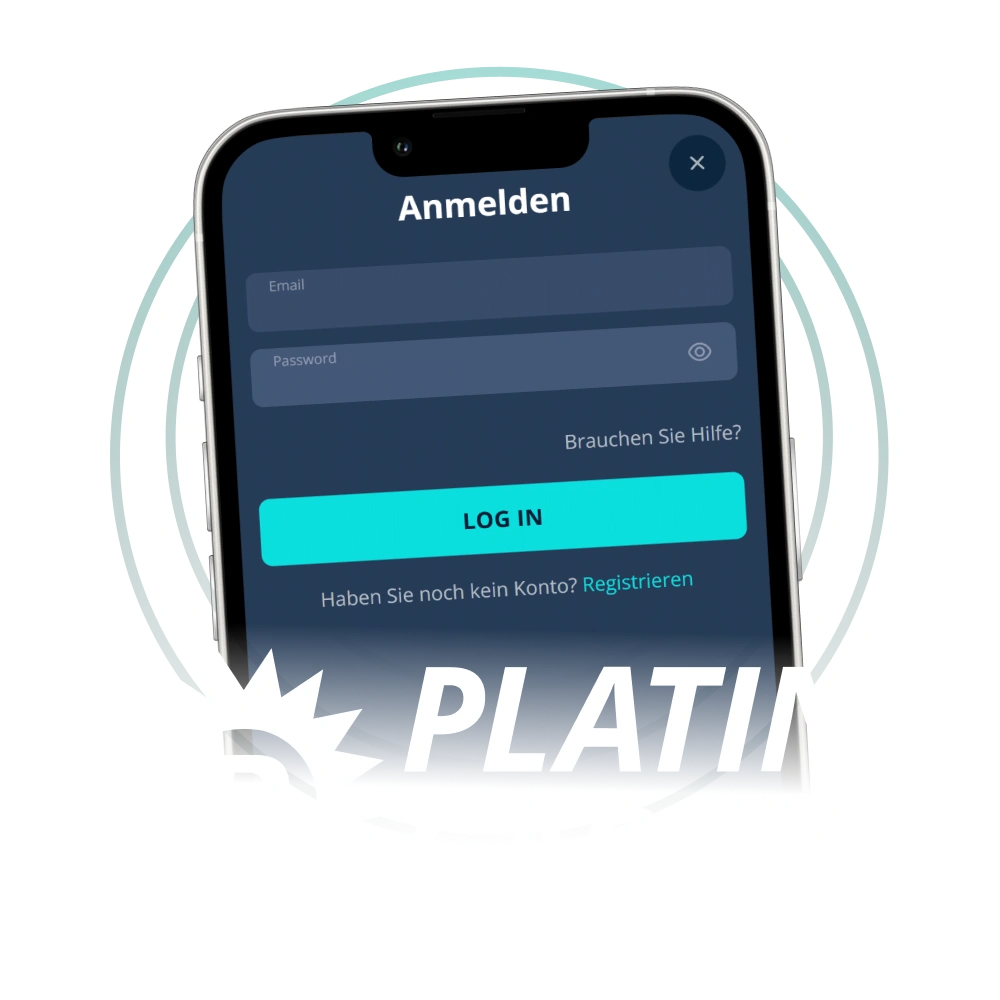 Melden Sie sich jetzt an und starten Sie Ihr Abenteuer im Platin Casino.