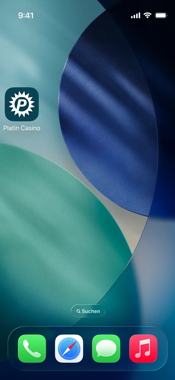 Installation abwarten und Platin Casino App auf dem Startbildschirm öffnen.