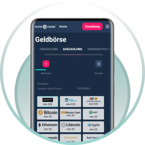 Tätige sichere Auszahlungen deiner Gewinne mit wenigen Klicks im Platin Casino.