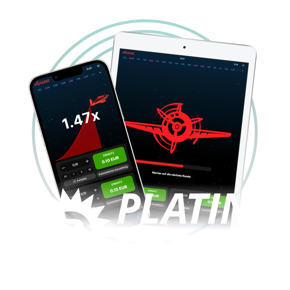 Testen Sie Ihr Glück beim beliebten Aviator-Spiel im Platin Casino.