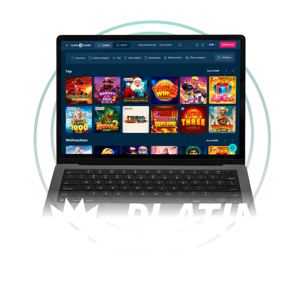 Entdecken Sie eine riesige Auswahl an Spielautomaten im Platin Casino.