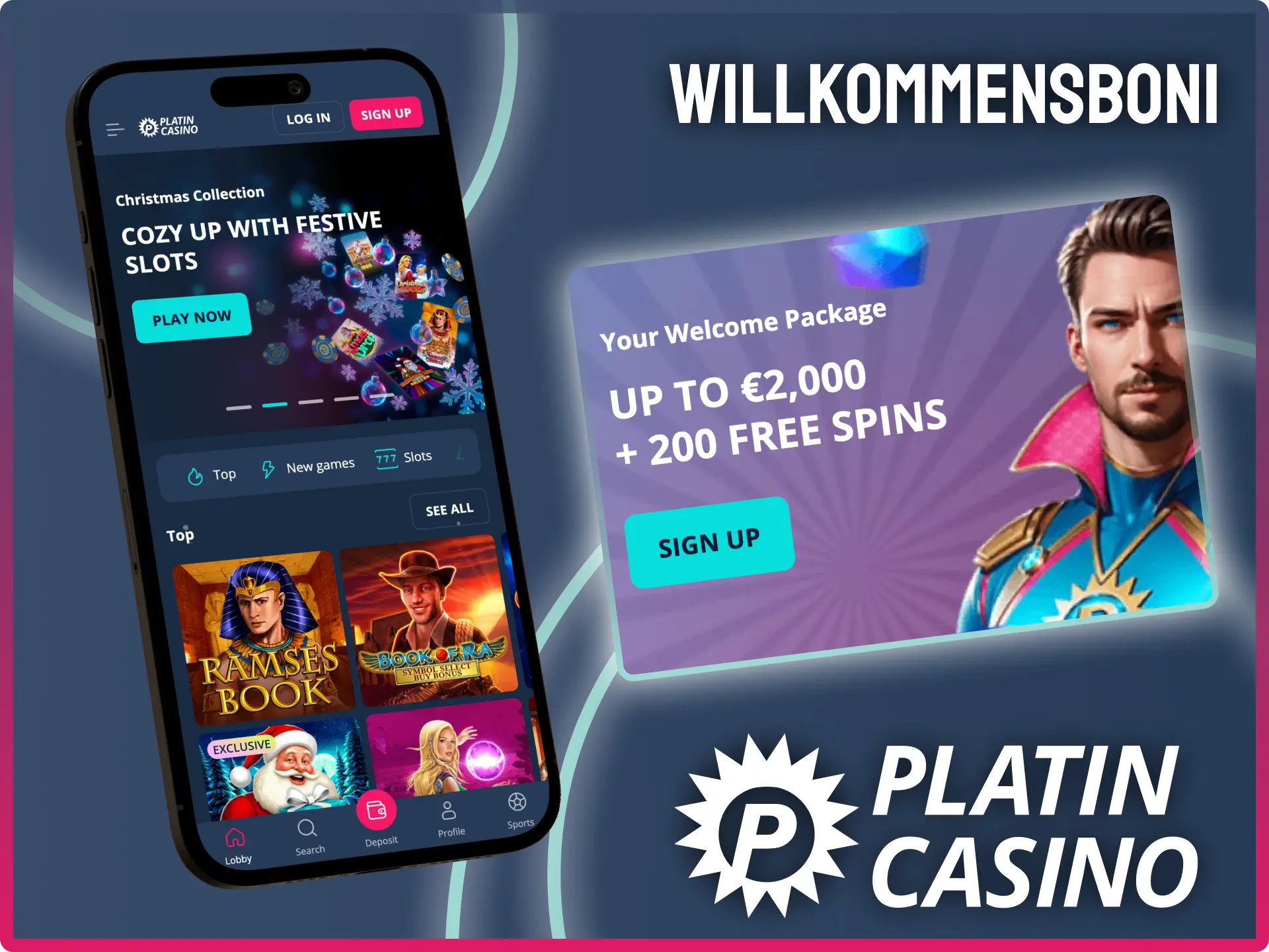 Willkommensboni bei Platin Casino App sichern und direkt spielen.