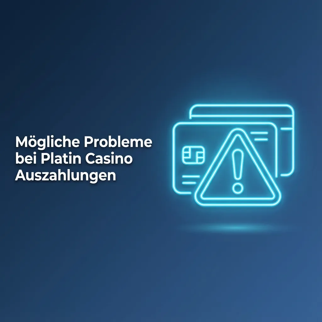 Grafik zu typischen Problemen bei Platin Casino Auszahlungen mit Ursachen und Lösungsschritten in Stichpunkten