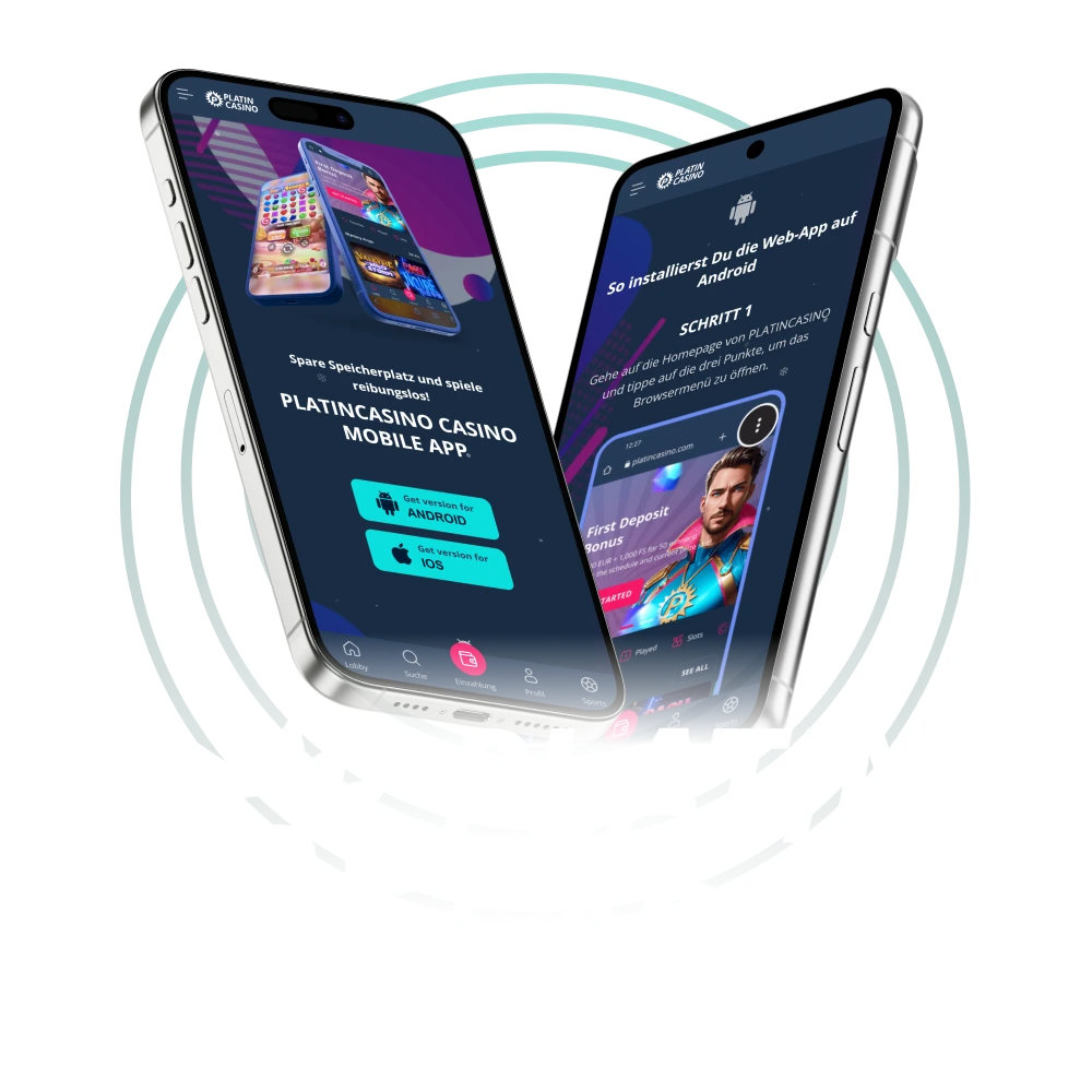 Installieren Sie die mobile App für das beste Platin Casino Erlebnis.