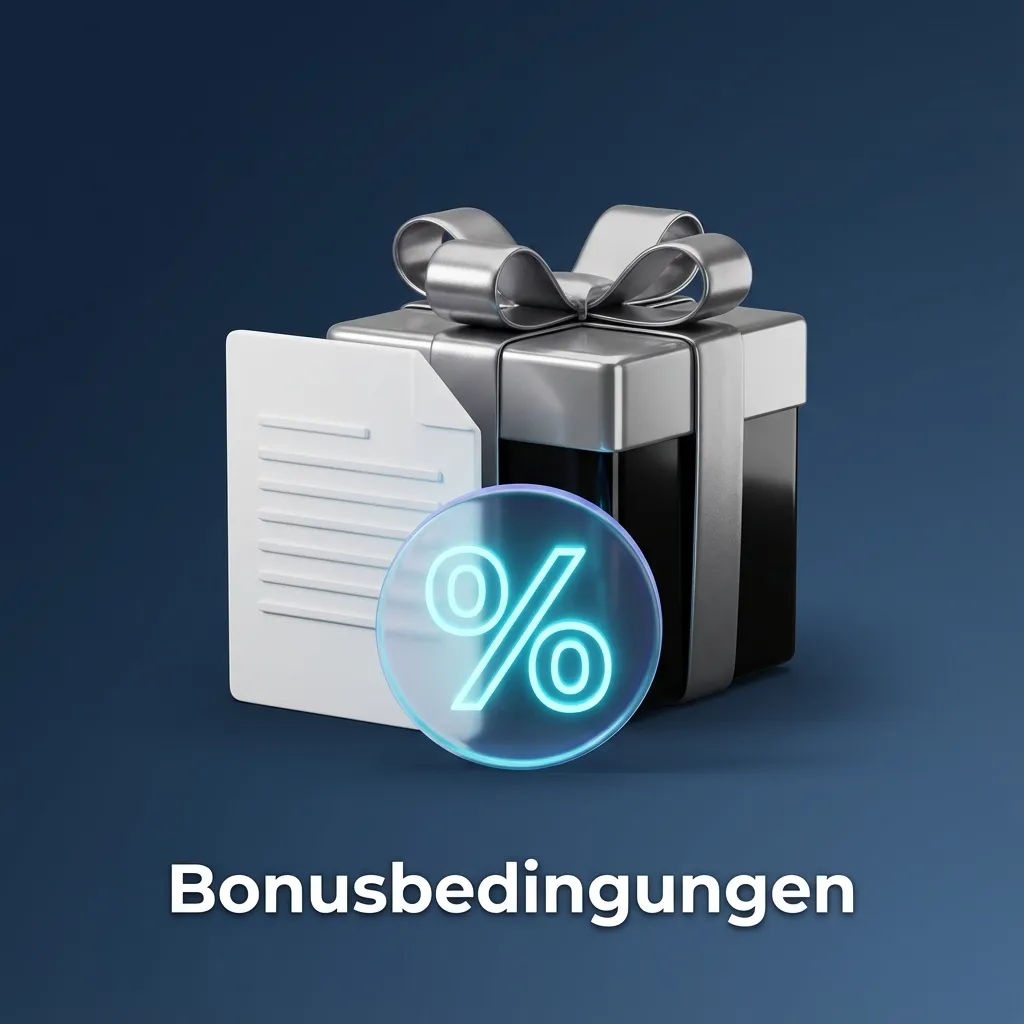 Grafik zu Bonusbedingungen mit Icons zu Einzahlung, Umsatzanforderungen, Spielbeschränkungen, Laufzeit und Spielerschutz in Deutschland