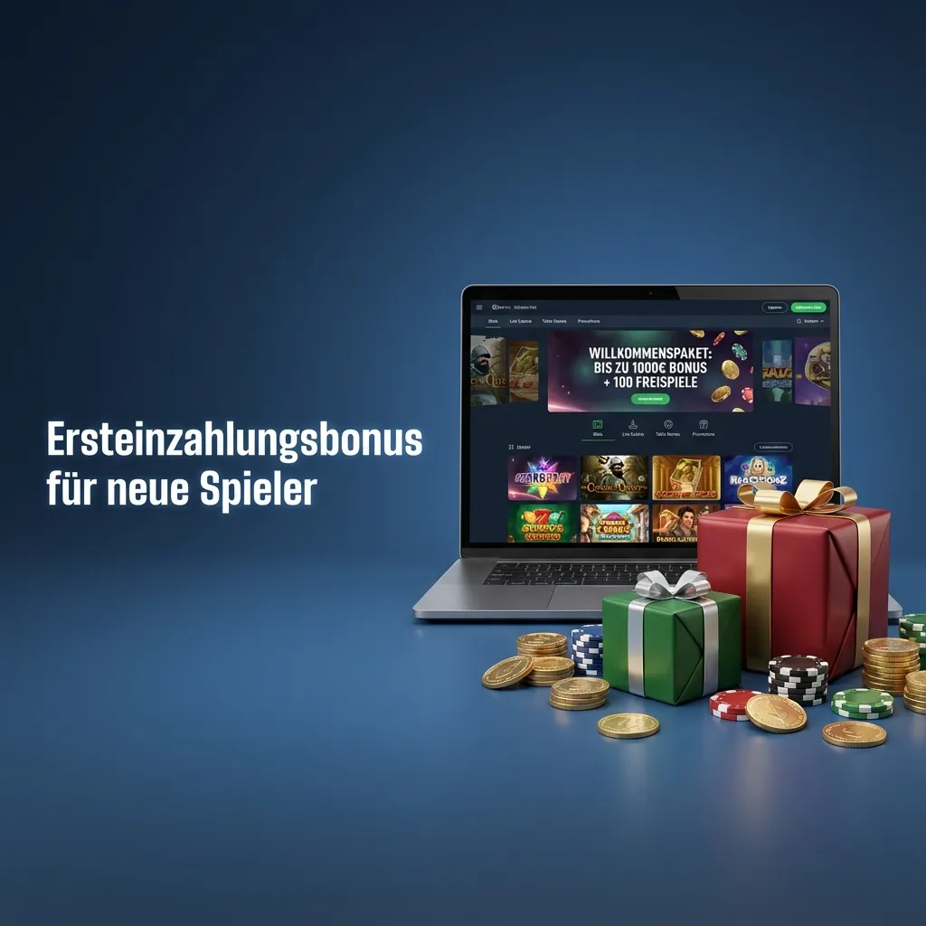 Banner: „100 % Ersteinzahlungsbonus bis 2.000 € + 200 Freispiele“ für neue Casino-Spieler in Deutschland