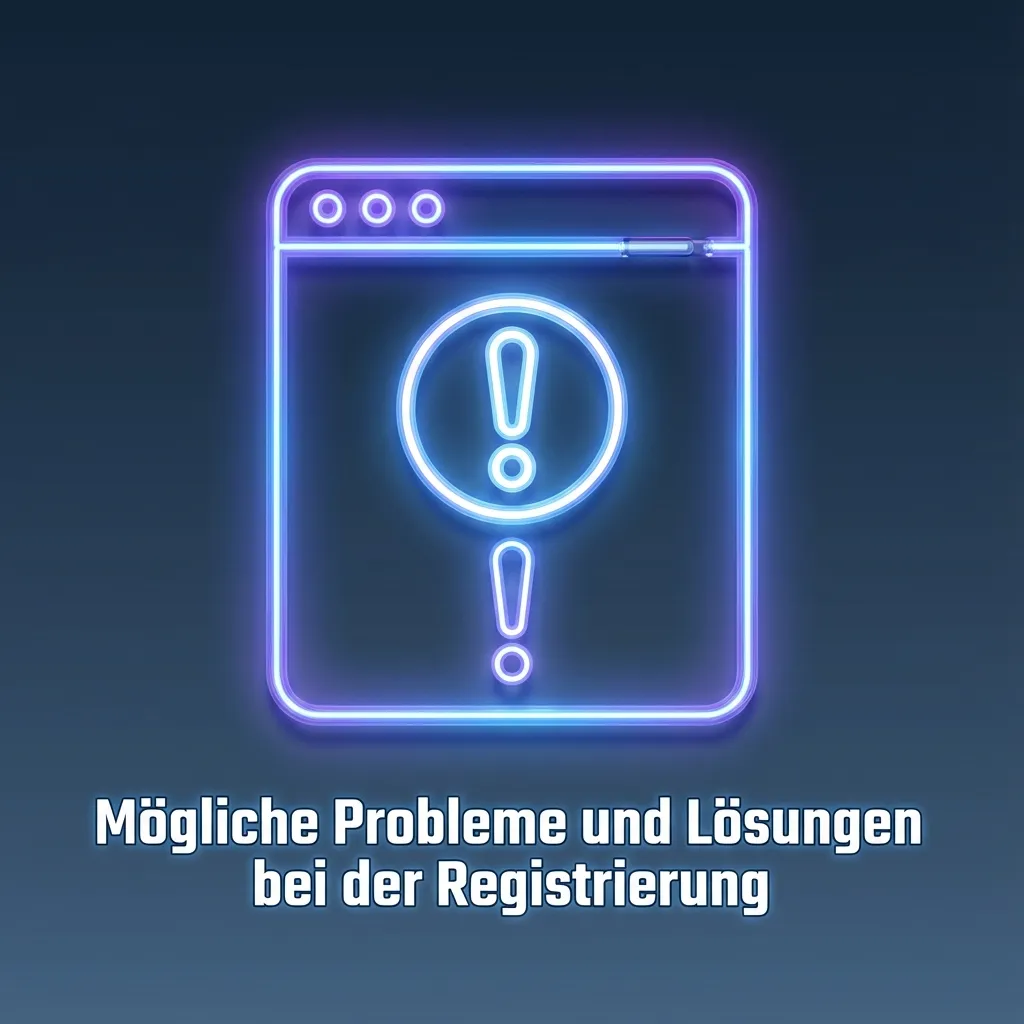 Tabelle mit häufigen Registrierungsproblemen und kurzen Lösungen in deutscher Sprache