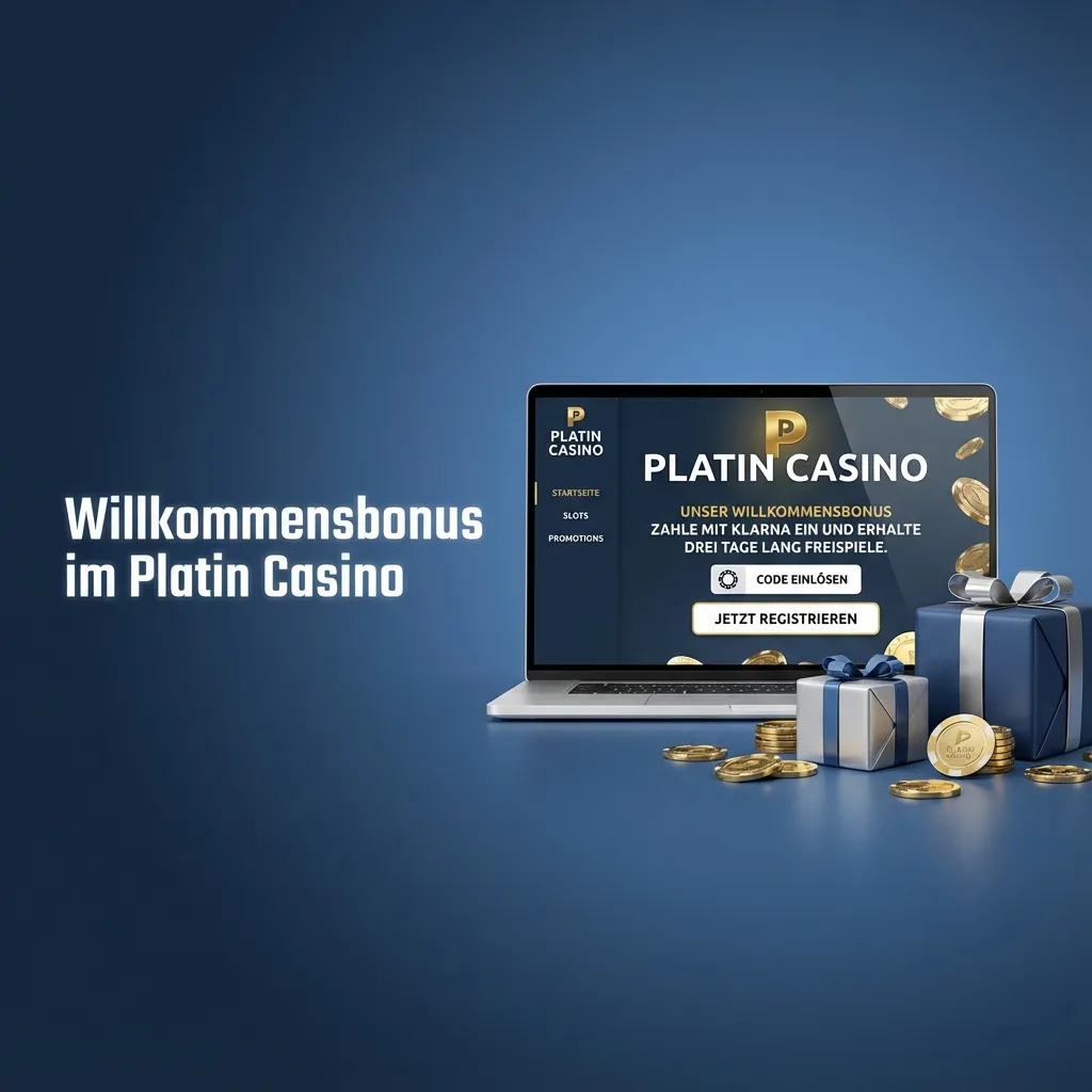 Banner „Willkommensbonus im Platin Casino“ mit Hinweis auf bis zu 2.000 € Bonus und 200 Freispiele für neue Spieler in Deutschland
