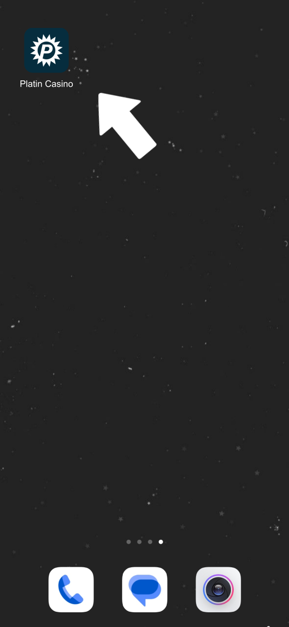 Tippe auf das neue Icon auf deinem Bildschirm und starte das Platin Casino.