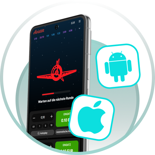Genieße den schnellen Zugang zu Aviator über die App für Android und iOS im Platin Casino.