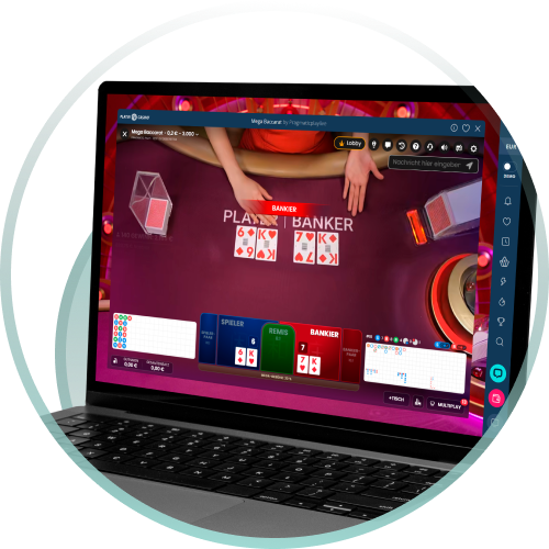 Verfolge jeden Spielzug transparent und sicher an den Tischen von Platin Casino.