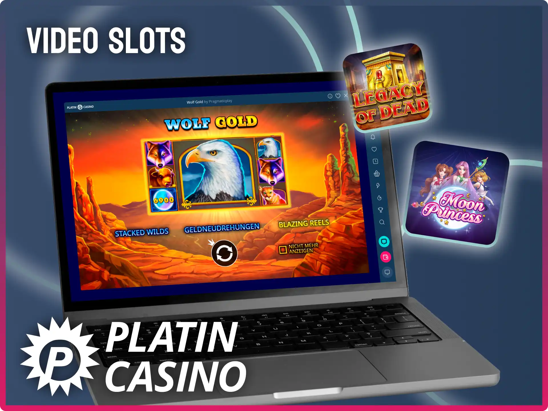 Tauche ein in die Welt der modernen Video Slots bei Platin Casino.