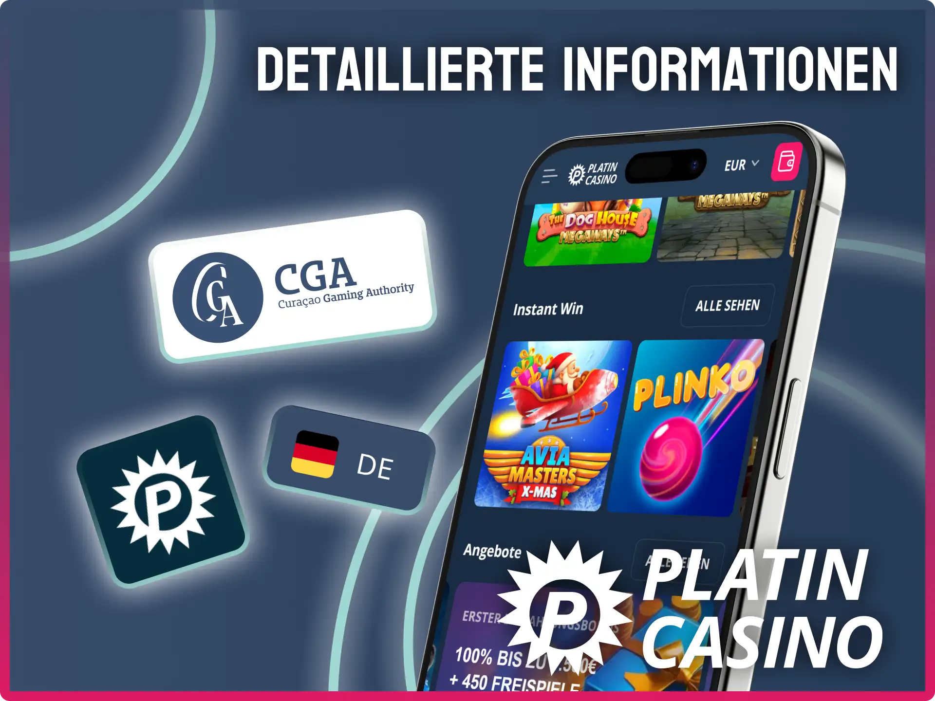 Informiere dich über Lizenzen und detaillierte Unternehmensinformationen bei Platin Casino.