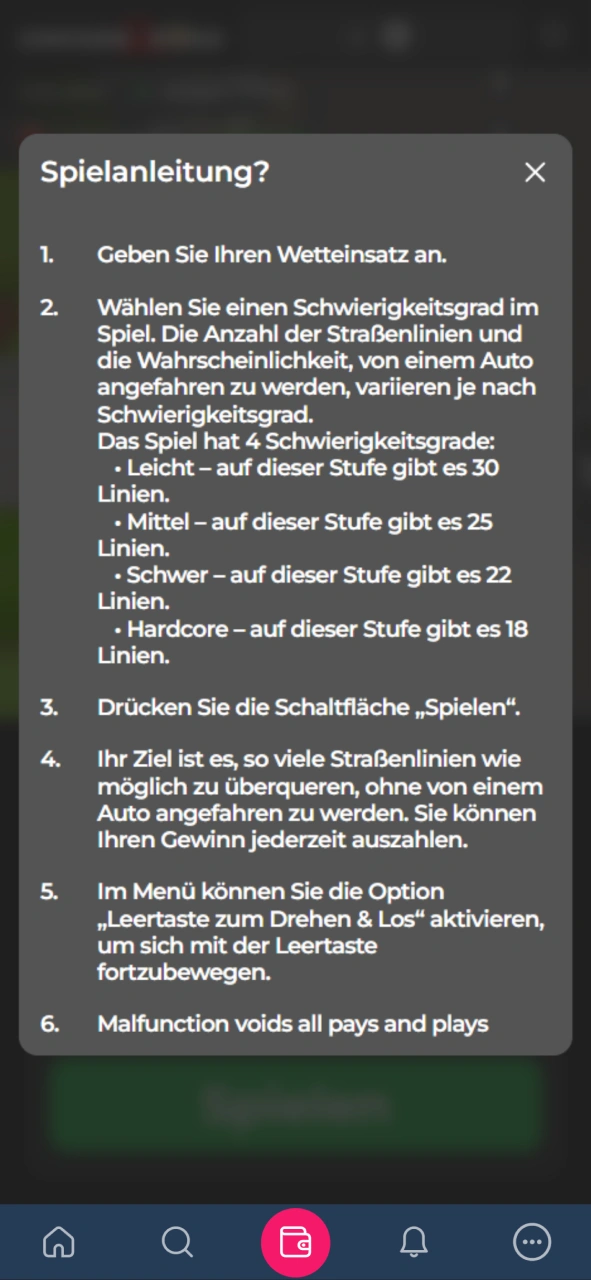 Für Informationen zu den Spielregeln und Gewinnmöglichkeiten lesen Sie bitte die Spielanleitung auf der offiziellen Webseite von Platin Casino.