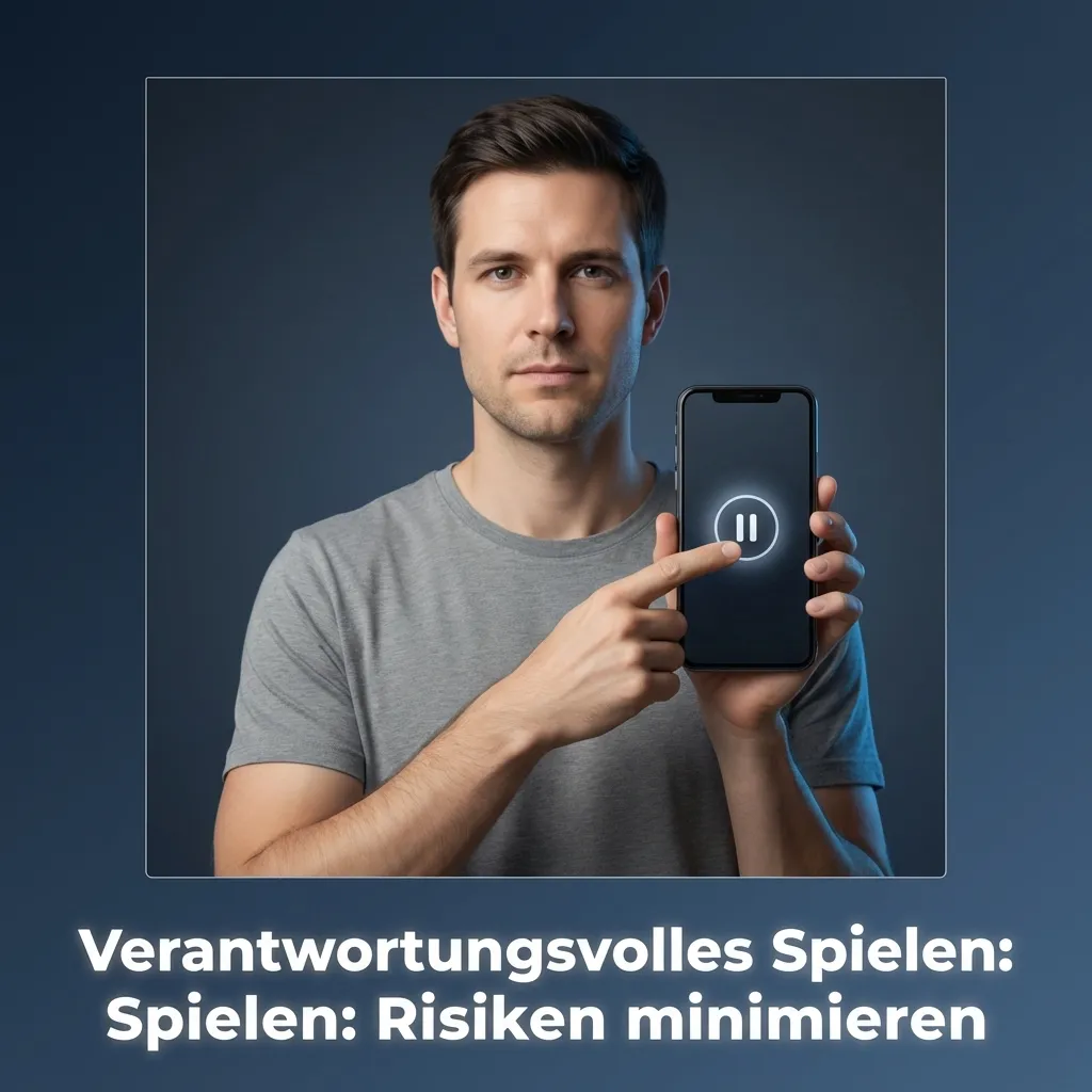 Responsible gambling guide showing budget limits, demo play options, and warning about addiction risks with help resources