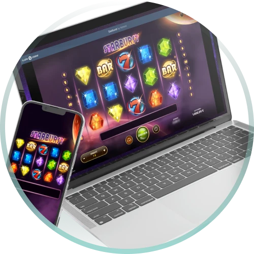 Genießen Sie nahtloses Starburst-Spielvergnügen im Platin Casino auf allen Geräten.