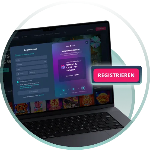 Starte schnelle Registrierung bei Platincasino und beginne sofort zu spielen.